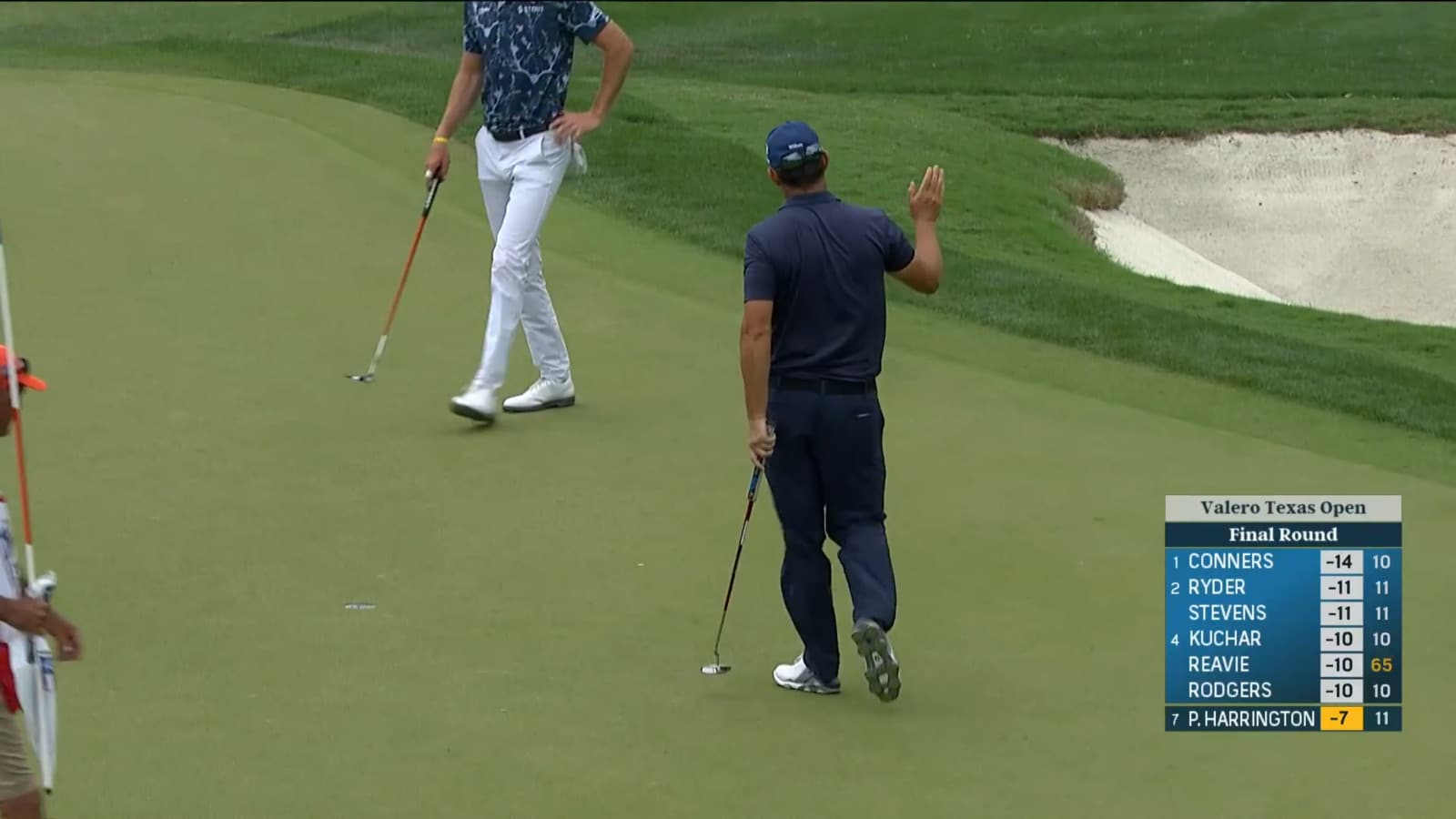 Padraig Harrington makes birdie on No. 12 at Valero