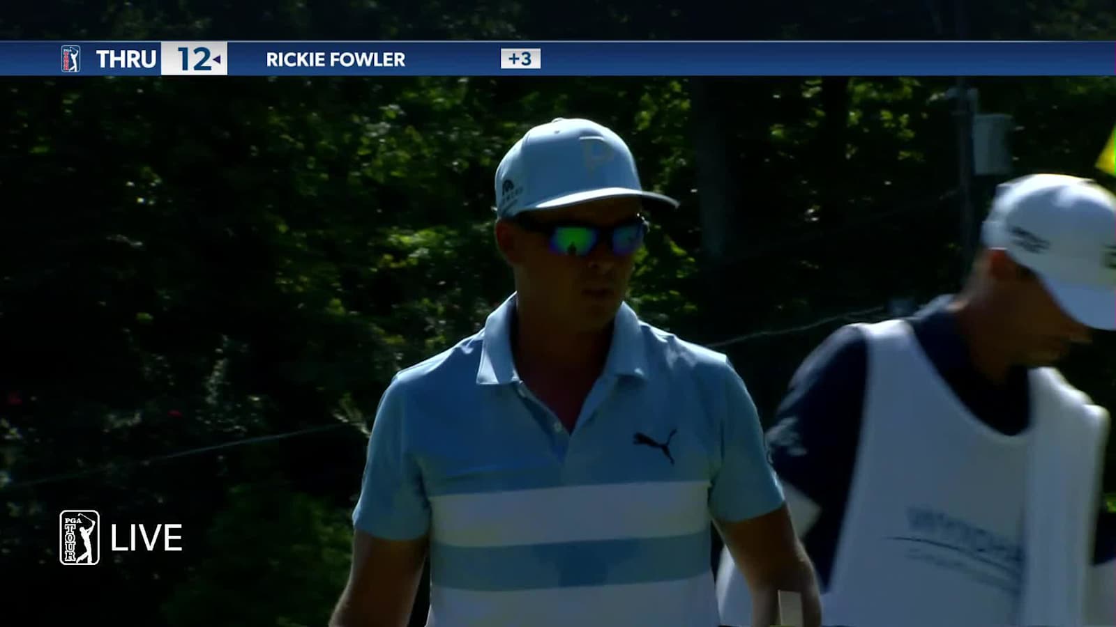 Rickie Fowler's 180-yard tee shot to 3 feet at Wyndham