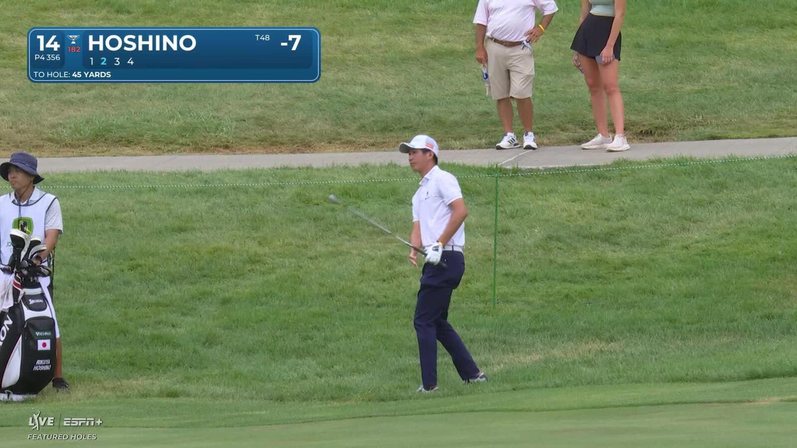 Rikuya Hoshino makes birdie on No. 14 at John Deere
