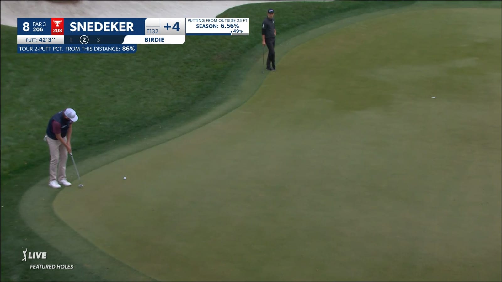 Brandt Snedeker drips in 42-footer for birdie at Valspar