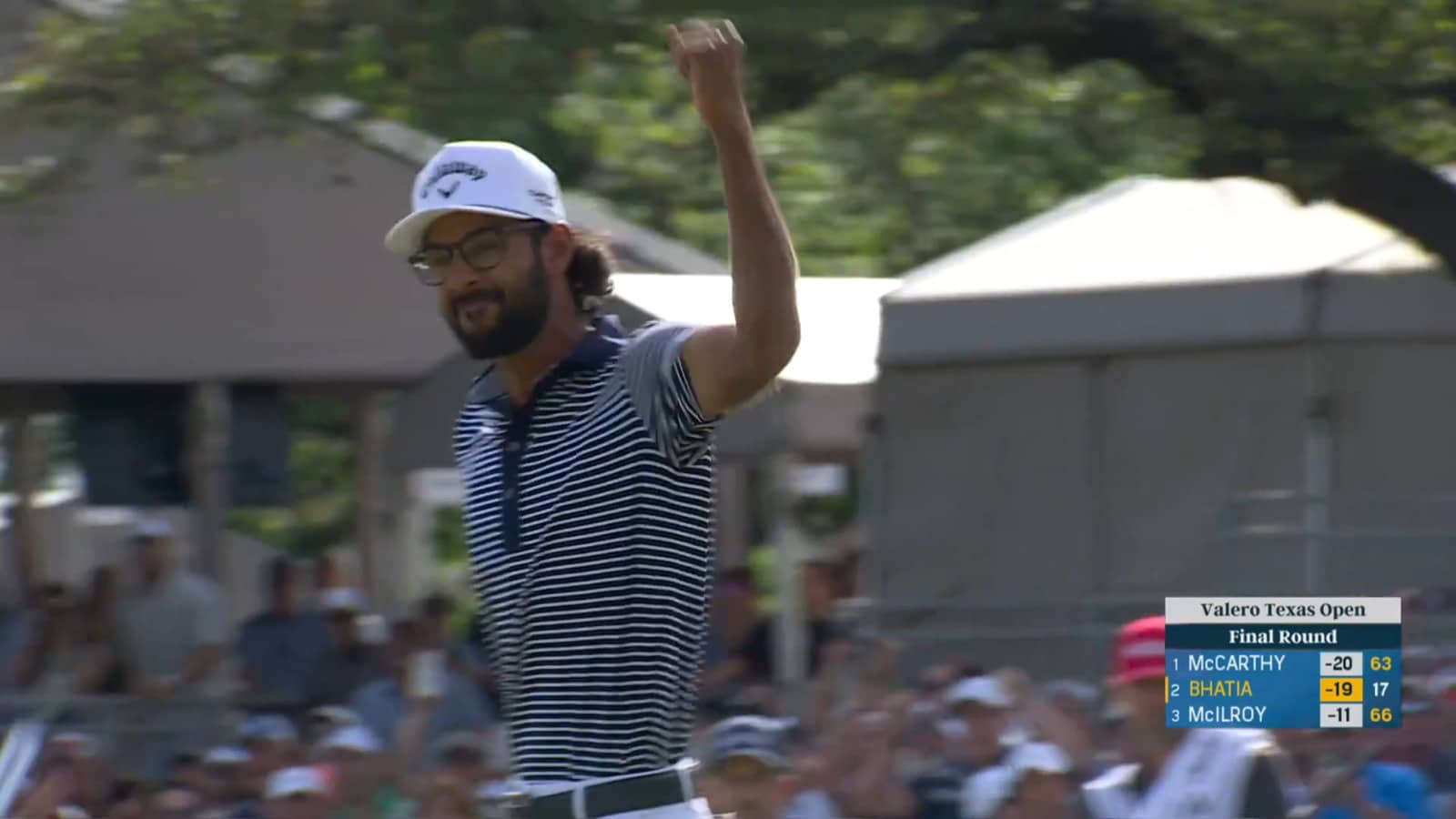 Akshay Bhatia forces playoff with birdie on No. 18 at Valero