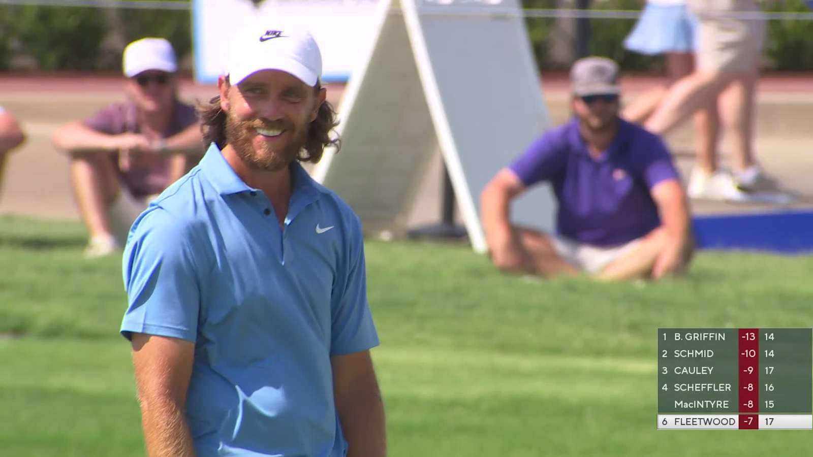 Tommy Fleetwood's birdie putt takes an age to drop on final hole at Charles Schwab