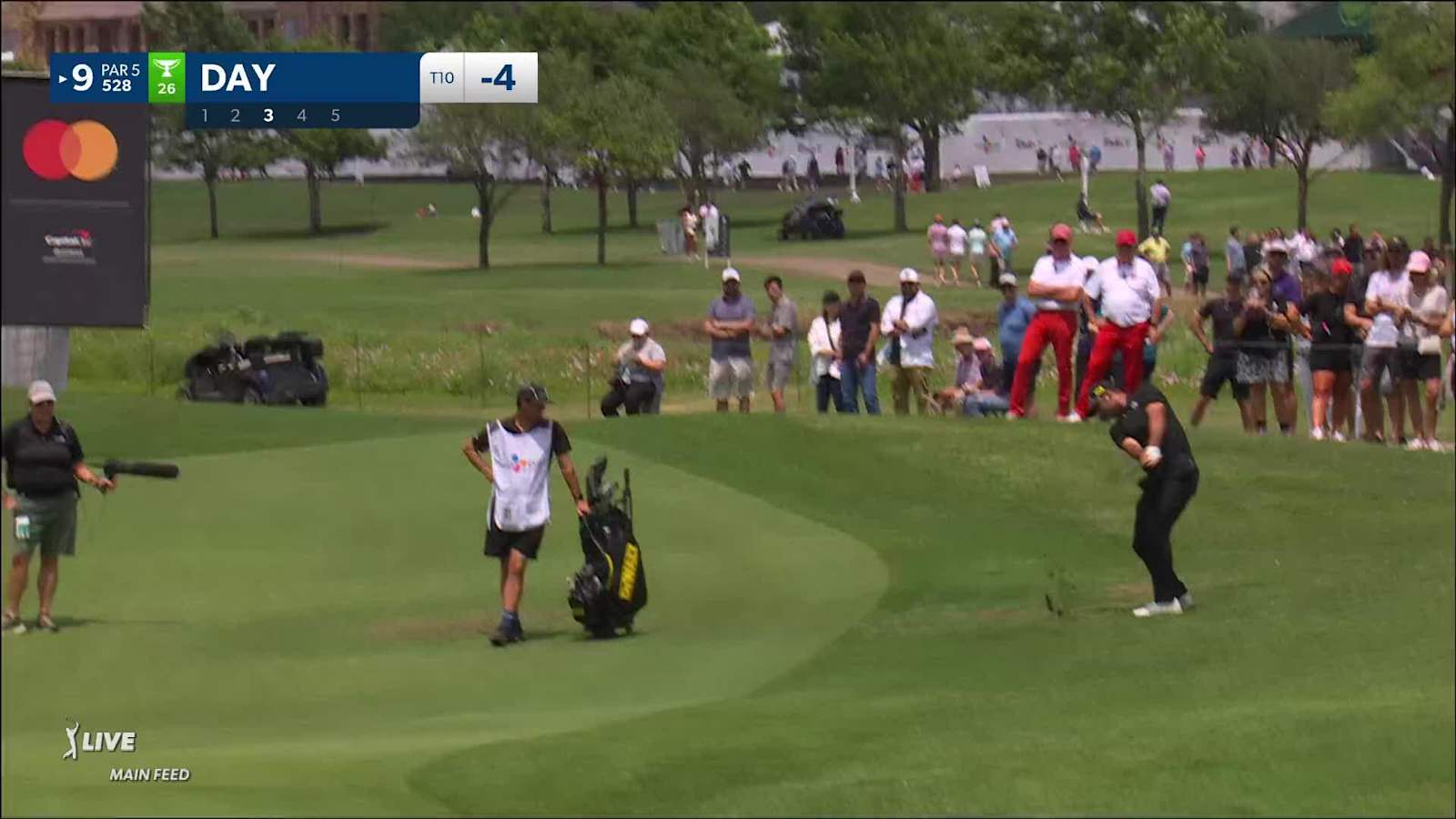Jason Day makes birdie on No. 9 at CJ CUP Byron Nelson