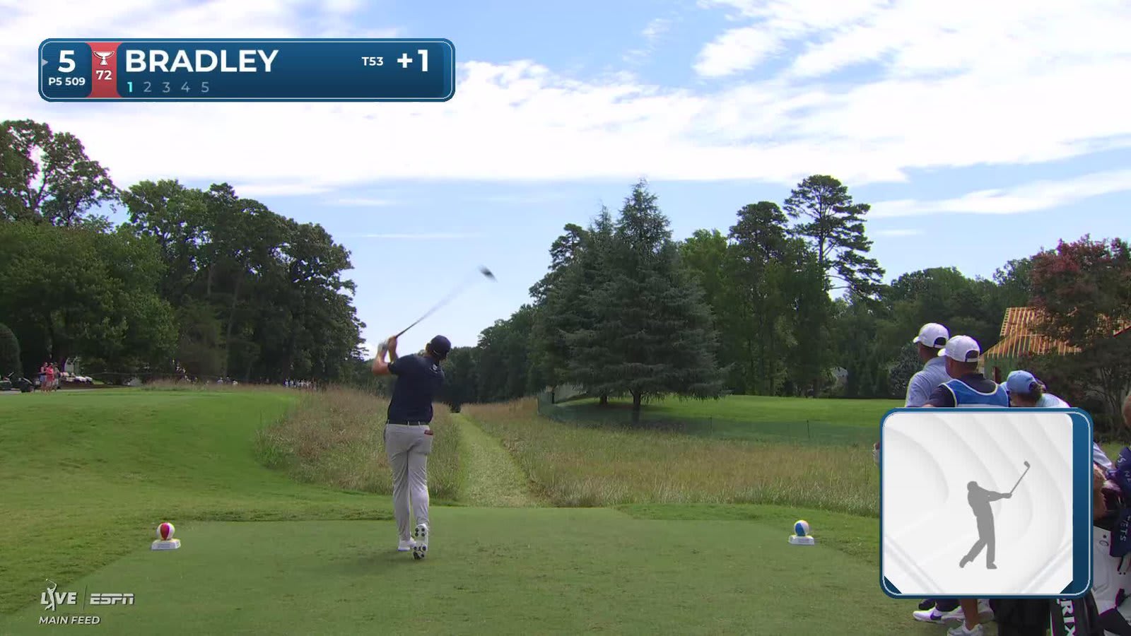 Keegan Bradley's 347-yard drive sets up eagle on No. 14 at Wyndham