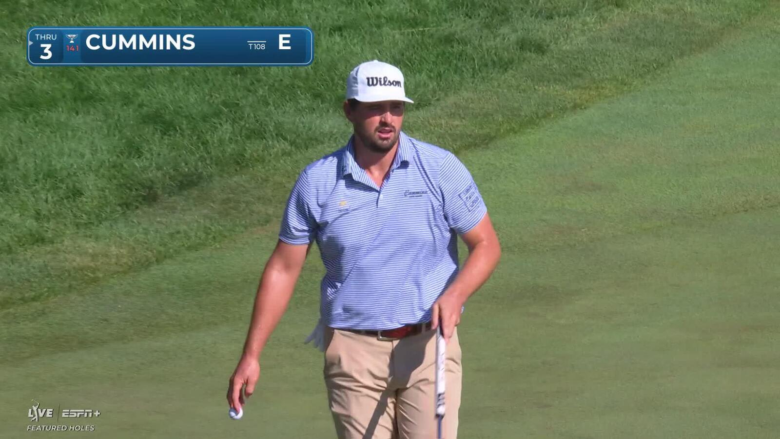 Quade Cummins makes birdie on No. 12 at John Deere