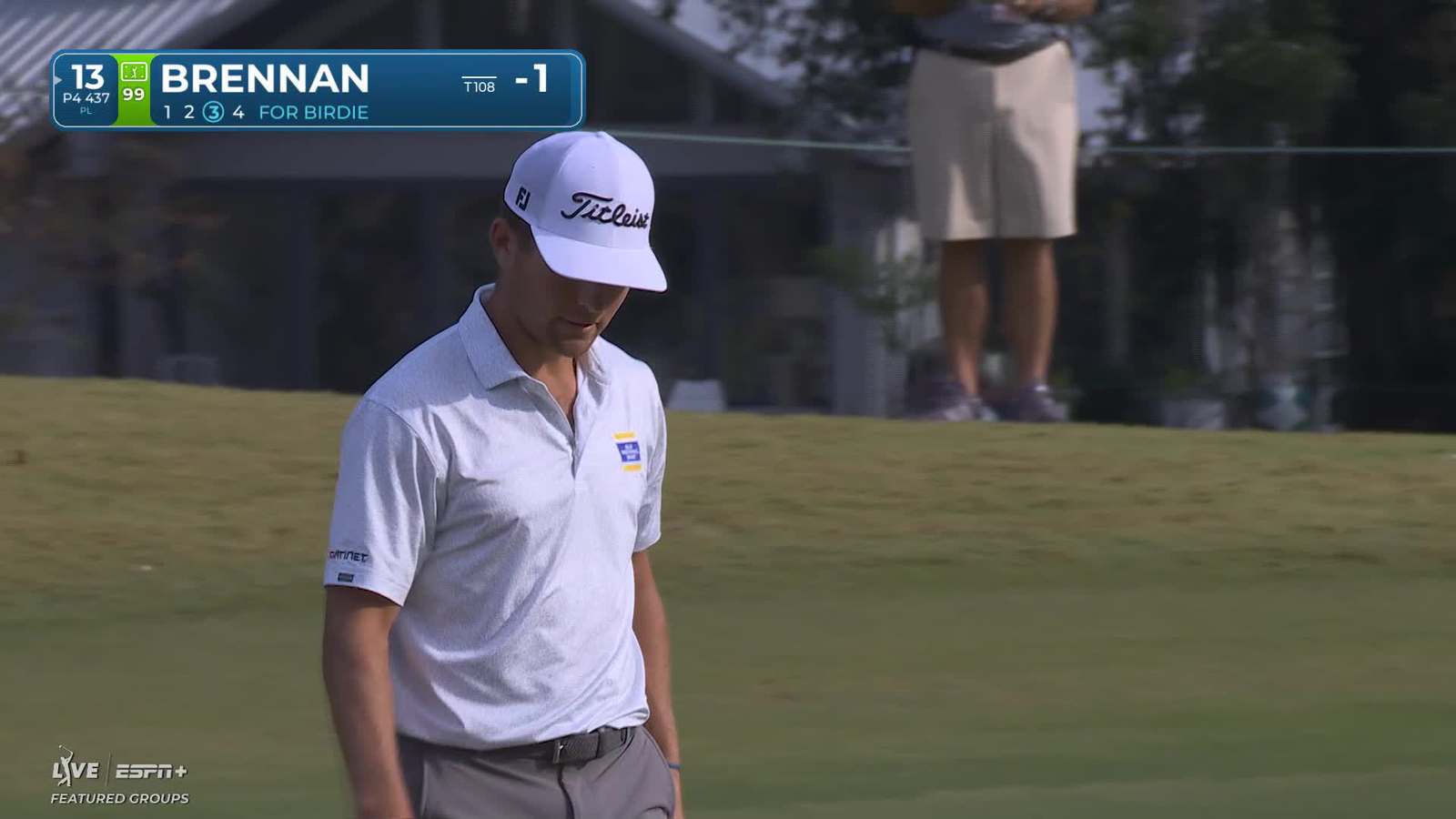Michael Brennan makes birdie on No. 13 at The RSM Classic