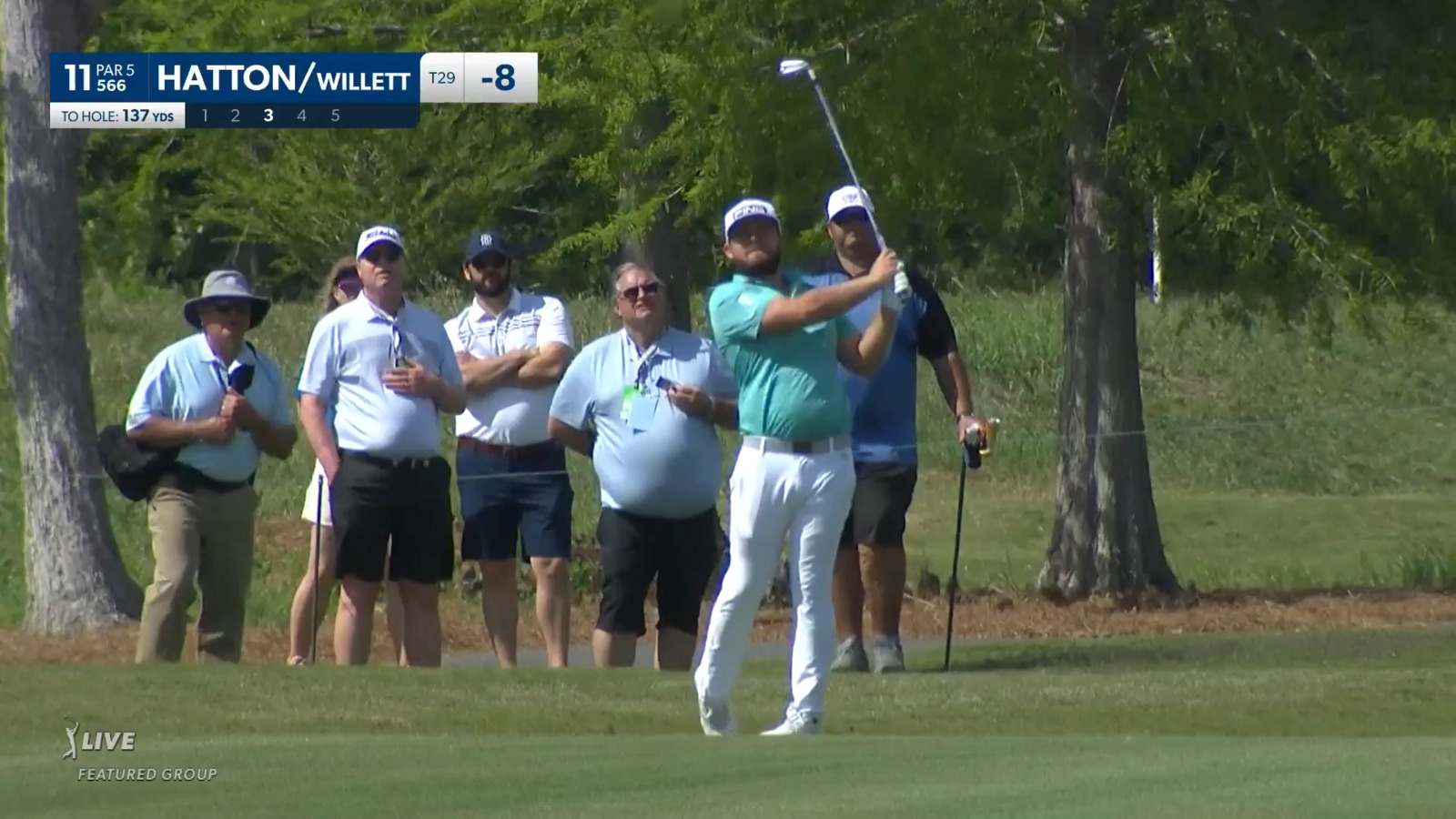 Tyrrell Hatton uses nice approach to set up team birdie at Zurich Classic