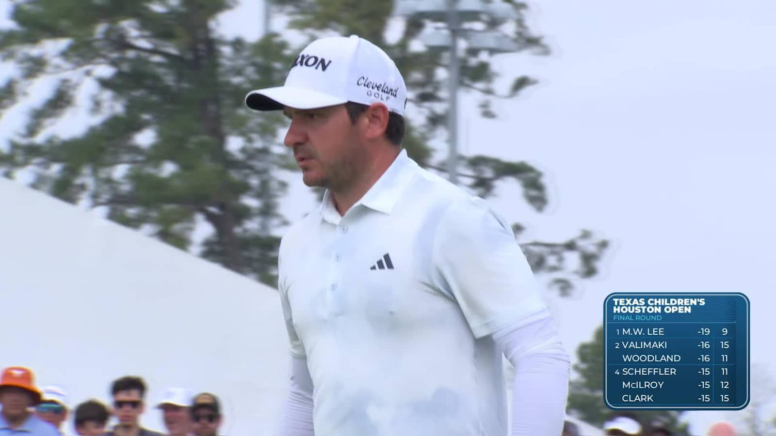 Alejandro Tosti sinks a 23-foot birdie putt on No. 10 at Houston Open