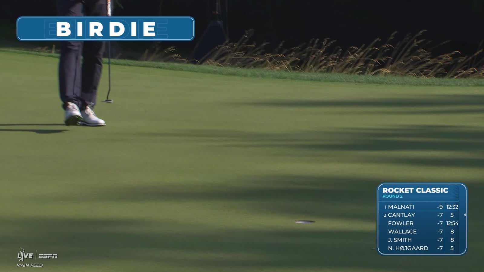 Andrew Putnam sinks 35-foot birdie putt on No. 8 at Rocket Classic