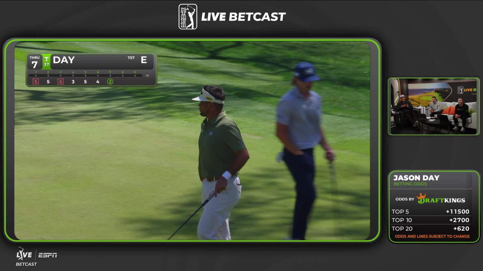 Jason Day drains 31-foot birdie putt on No. 7 at RBC Heritage