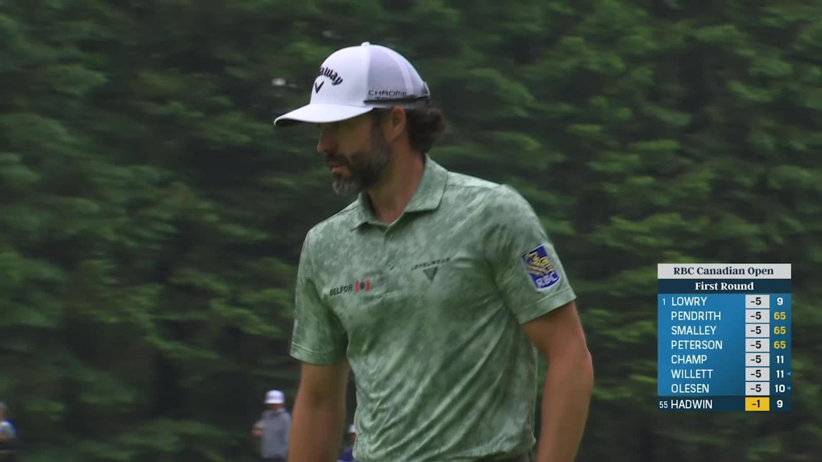Adam Hadwin makes birdie on No. 10 at RBC Canadian