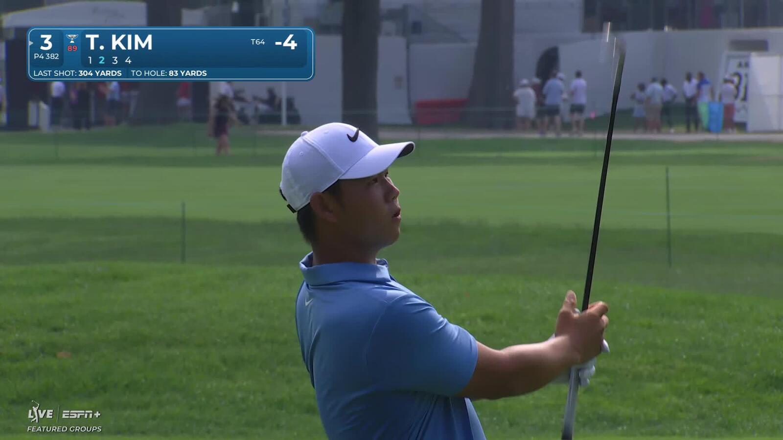 Tom Kim makes birdie on No. 3 at Rocket Classic