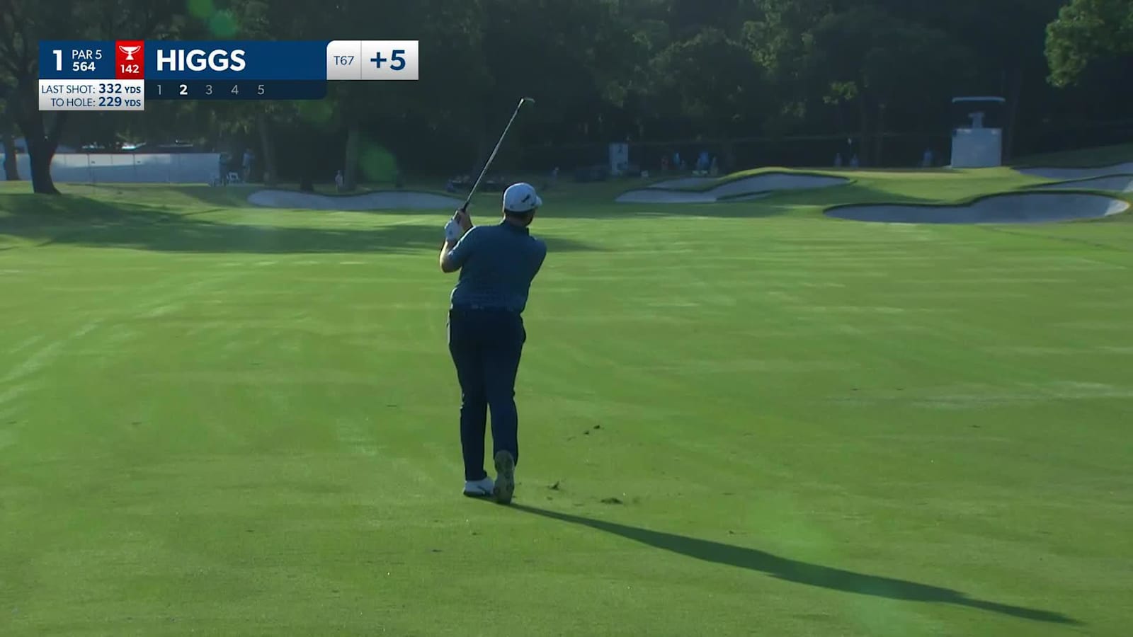 Harry Higgs makes birdie on No. 1 at Charles Schwab