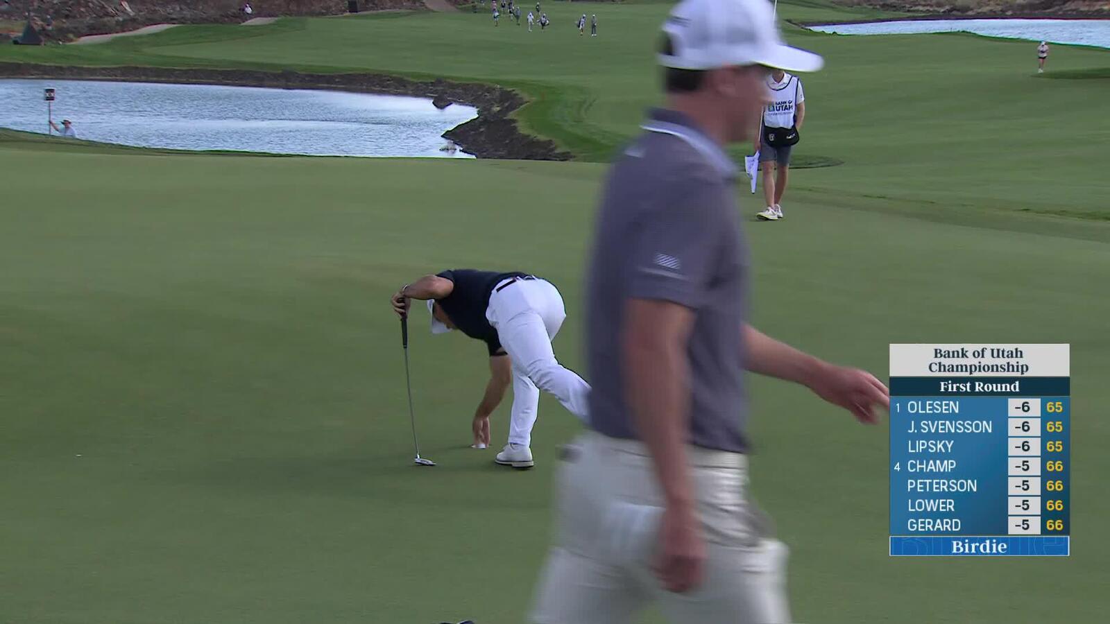 Billy Horschel hits 165-yard approach to 6 feet, sets up birdie on No. 6 at Bank of Utah