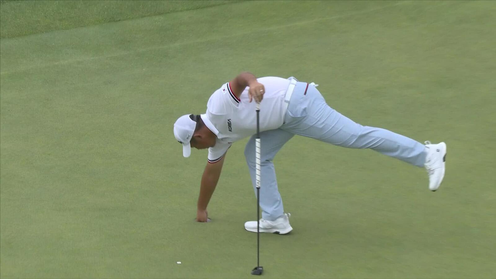 Byeong Hun An cards fourth consecutive birdie at Olympic Men's Golf