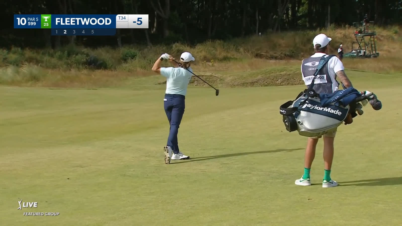Tommy Fleetwood rolls in birdie putt at Genesis Scottish Open