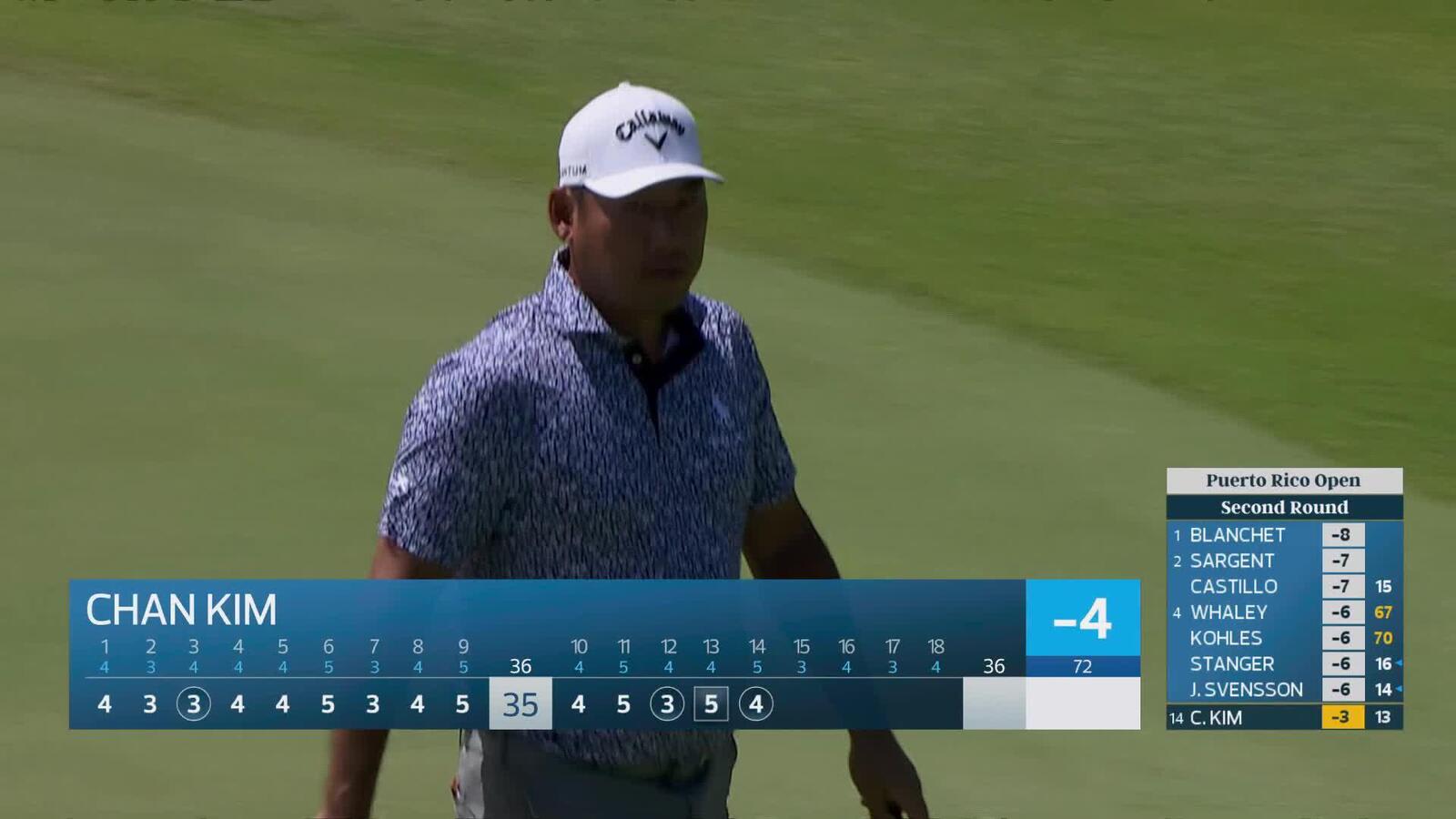 Chan Kim makes birdie on No. 14 at Puerto Rico