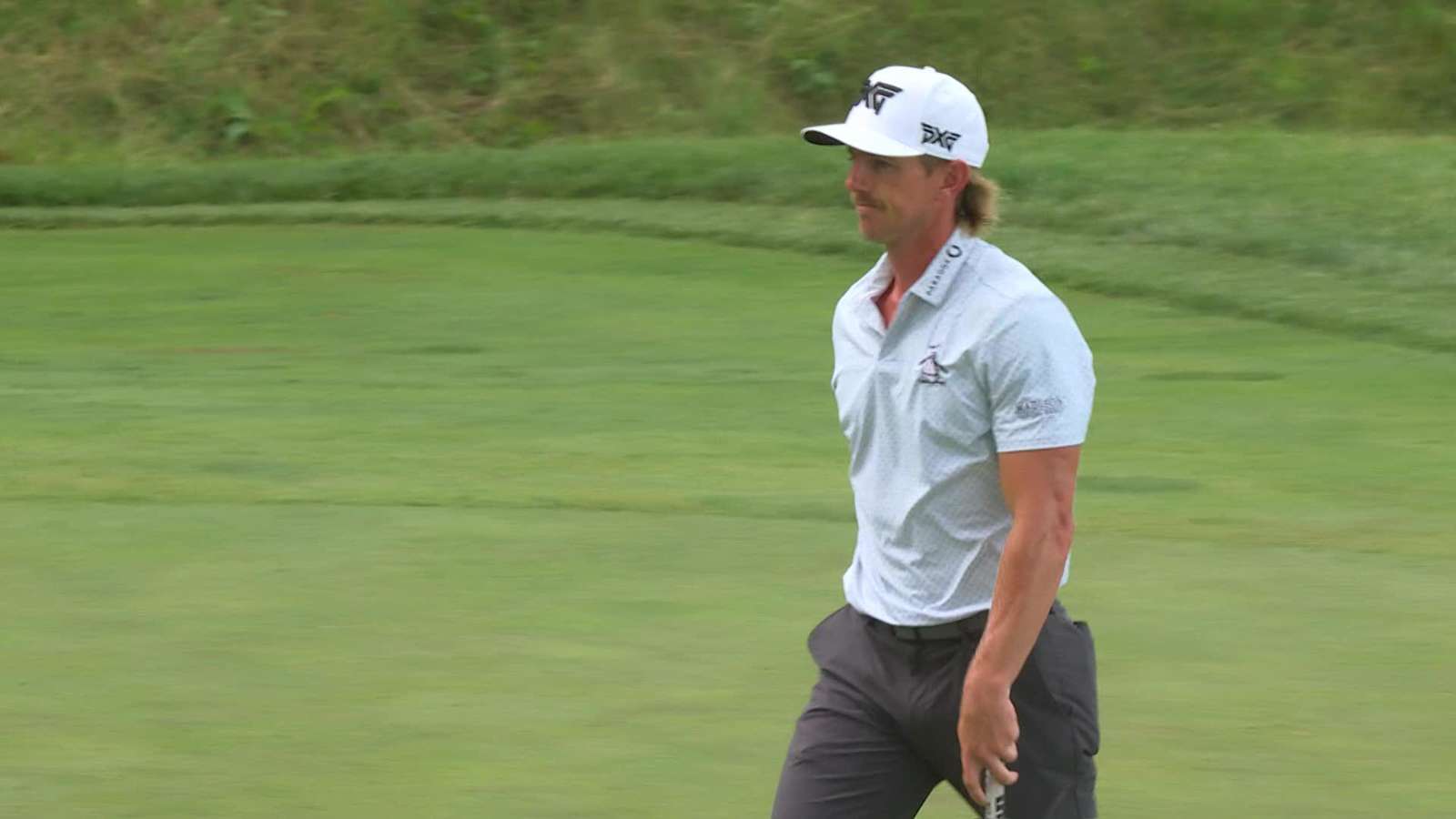 Jake Knapp sinks 12-footer for birdie from fringe at John Deere