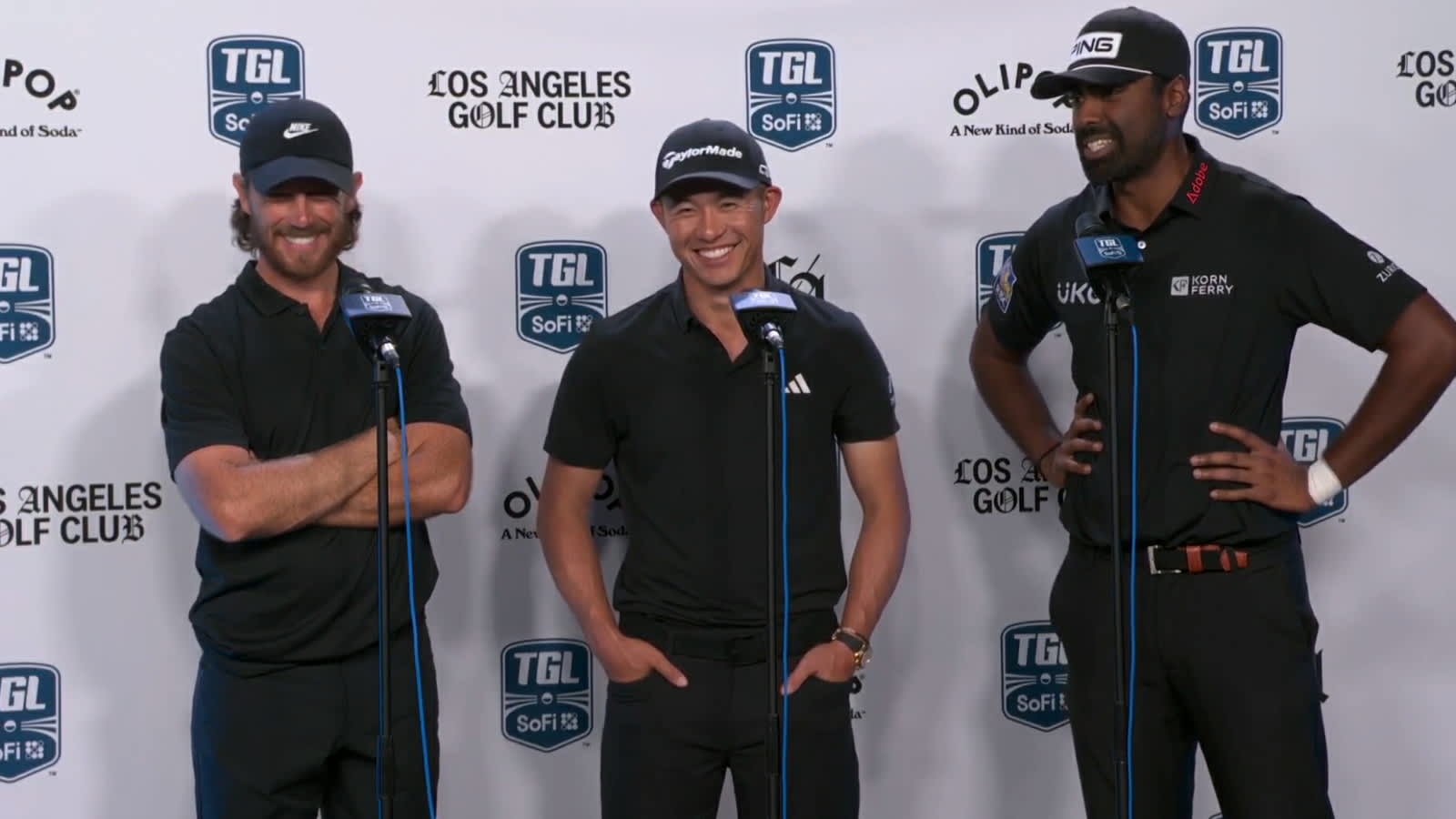 Los Angeles Golf Club's winning press conference at TGL