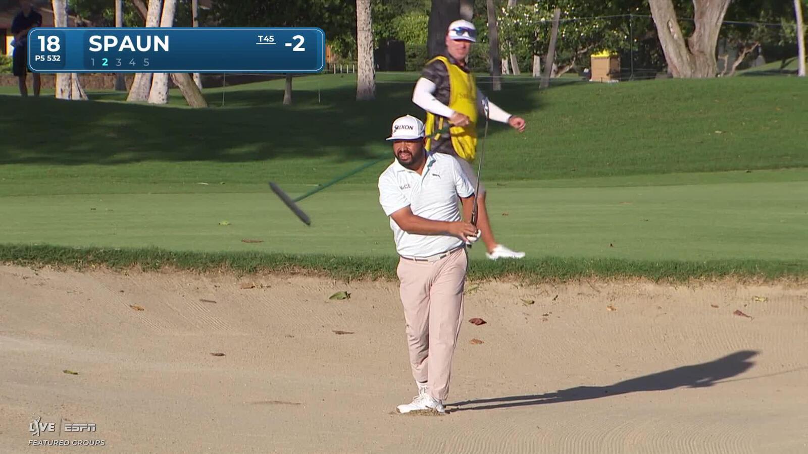 J.J. Spaun sinks 4-foot birdie putt on No. 18 at Sony Open