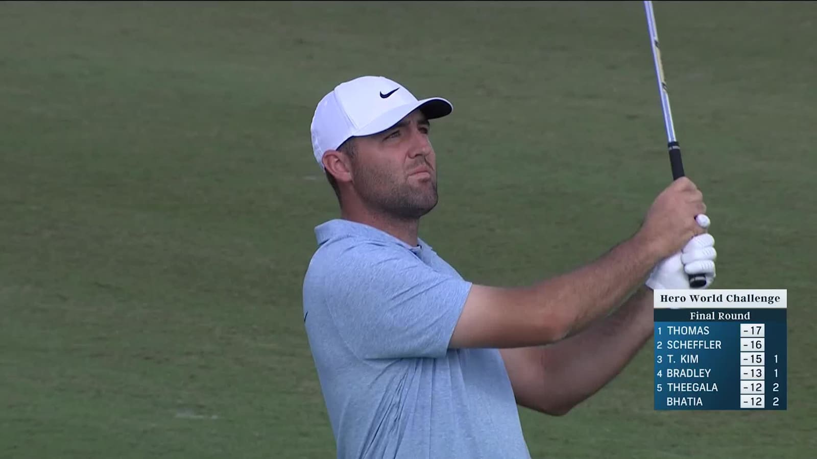 Scottie Scheffler dials in wedge to yield birdie at Hero World Challenge