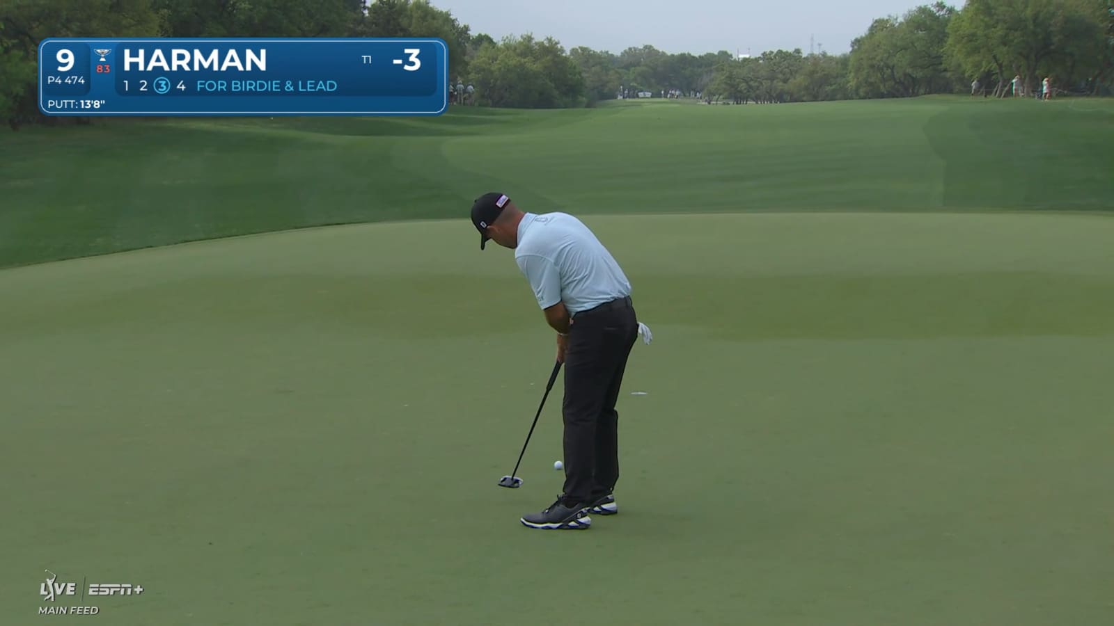 Brian Harman sinks 13-foot birdie putt at Valero