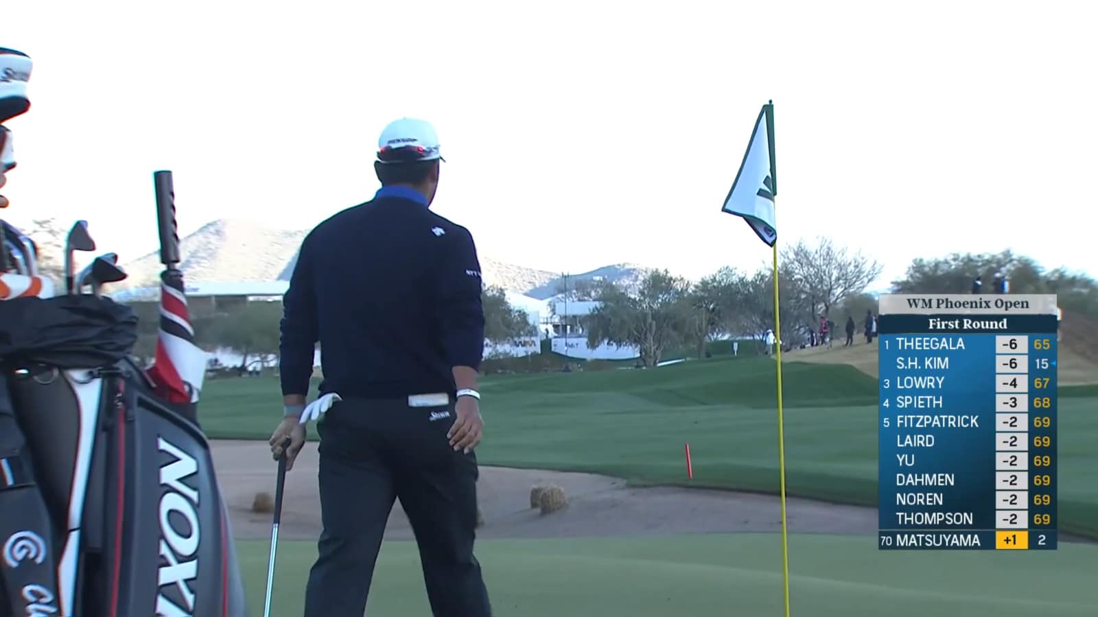 Hideki Matsuyama chips in for eagle at WM Phoenix Open