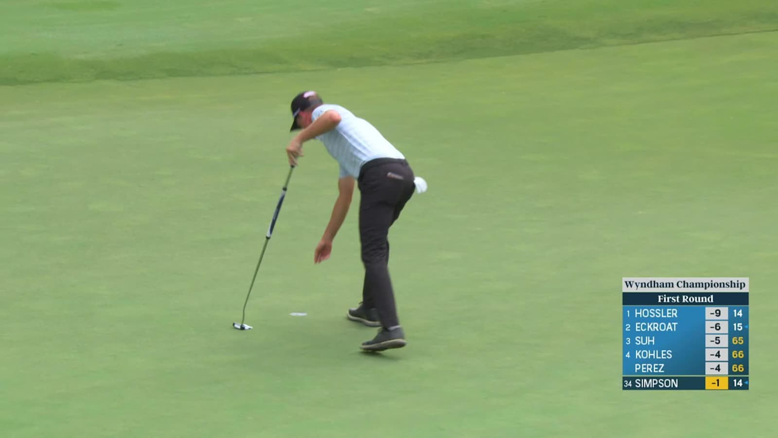 Webb Simpson makes birdie on No. 6 at Wyndham