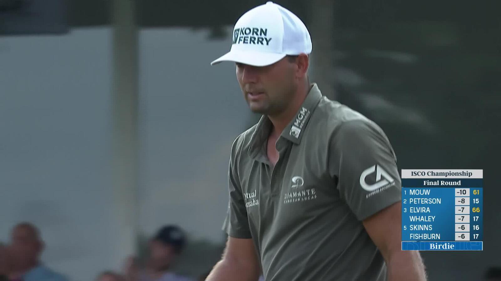 Taylor Montgomery makes birdie on No. 18 at ISCO Championship