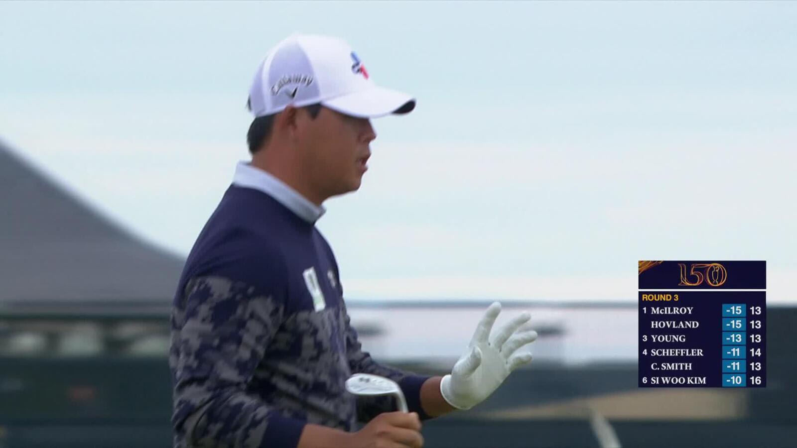 Si Woo Kim's masterful flop shot on No. 17 at The Open