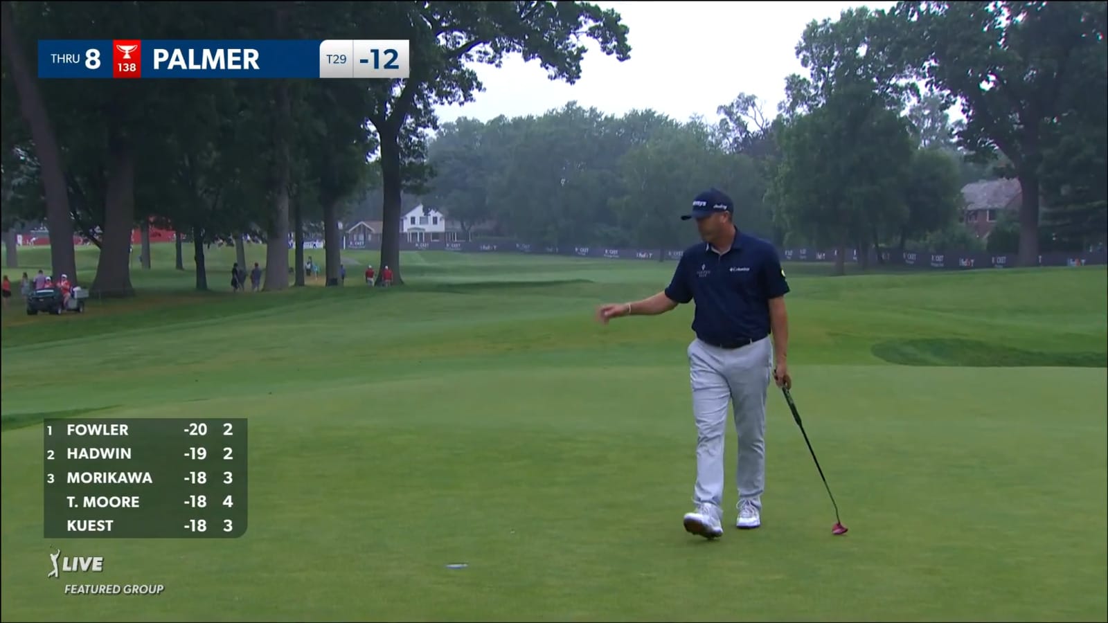 Ryan Palmer makes birdie at Rocket Mortgage