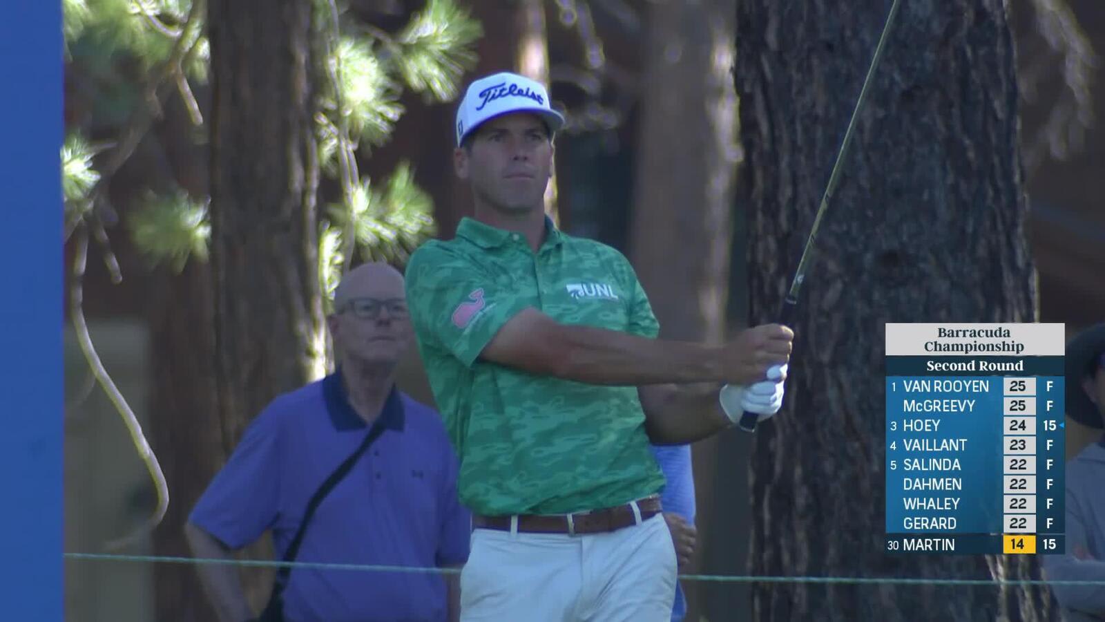 Ben Martin makes birdie on No. 16 at Barracuda