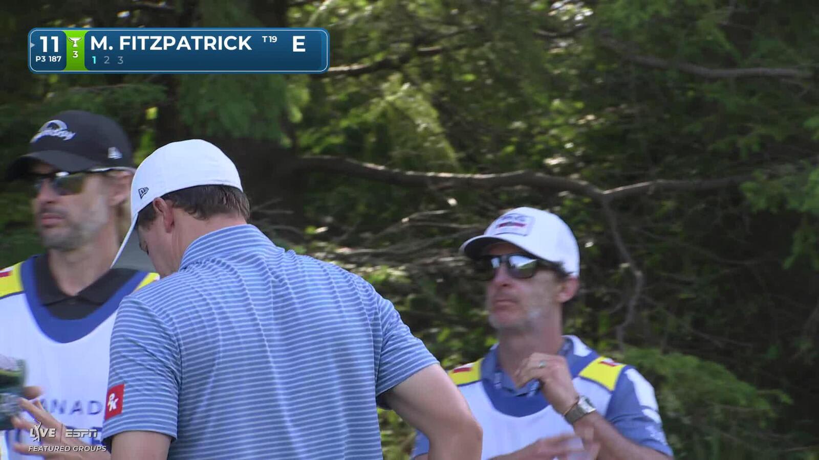 Matt Fitzpatrick hits tee shot to 17 feet, sets up birdie on No. 11 at RBC Canadian