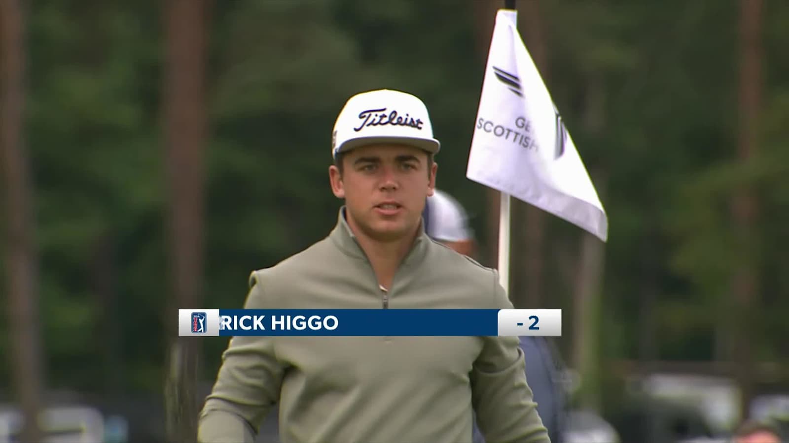 Garrick Higgo taps in a 7-foot putt for birdie at Genesis Scottish Open