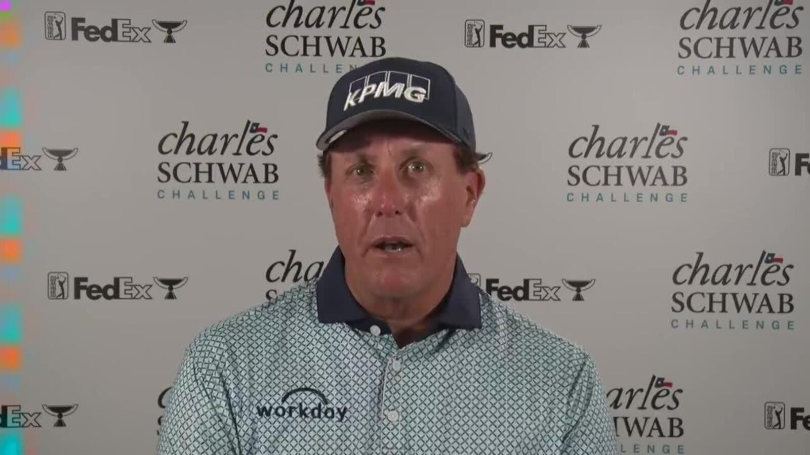 Phil Mickelson on sharpening his skills against younger players at Charles Schwab