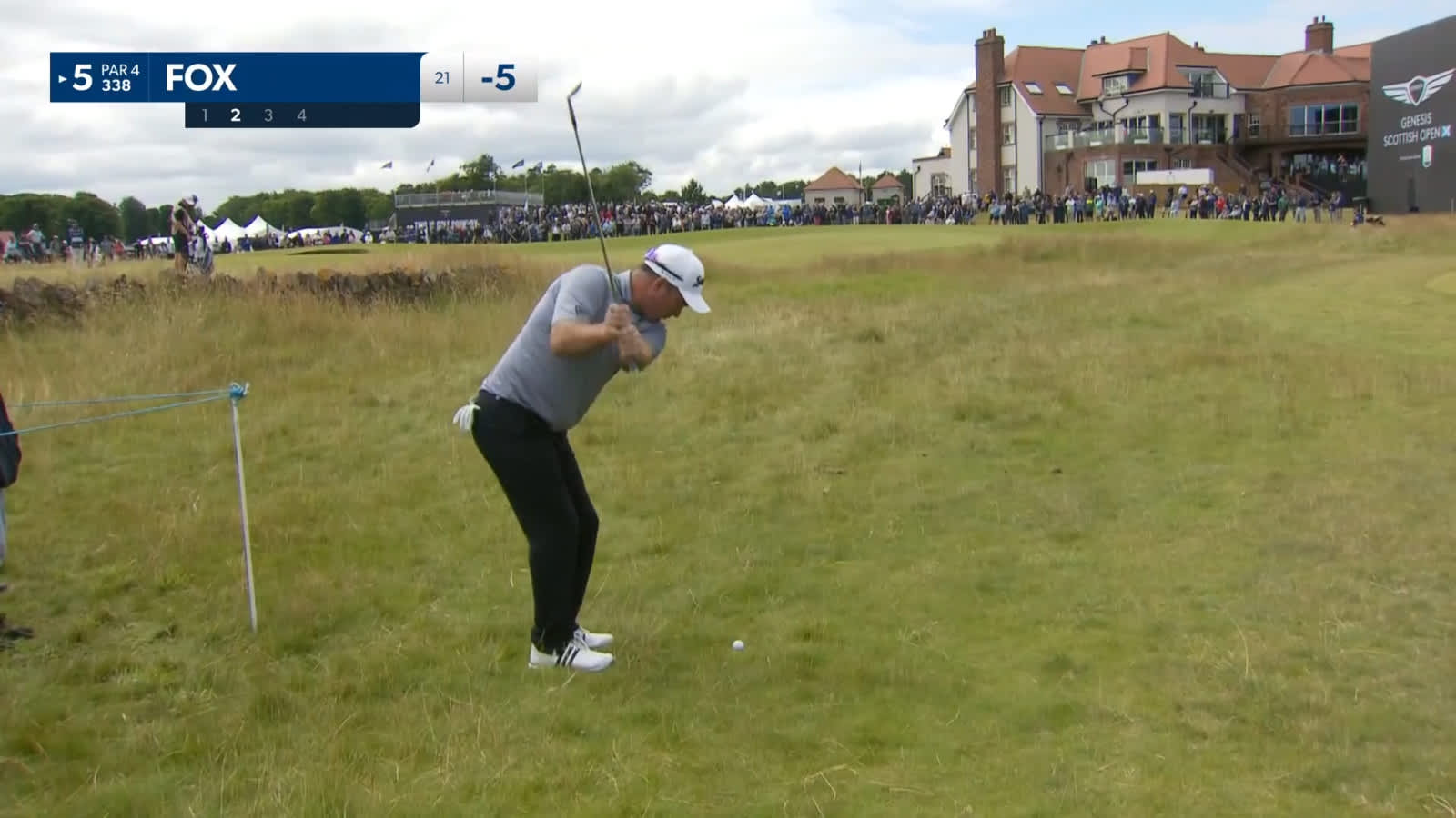 Ryan Fox gets up-and-down from rough at Genesis Scottish Open