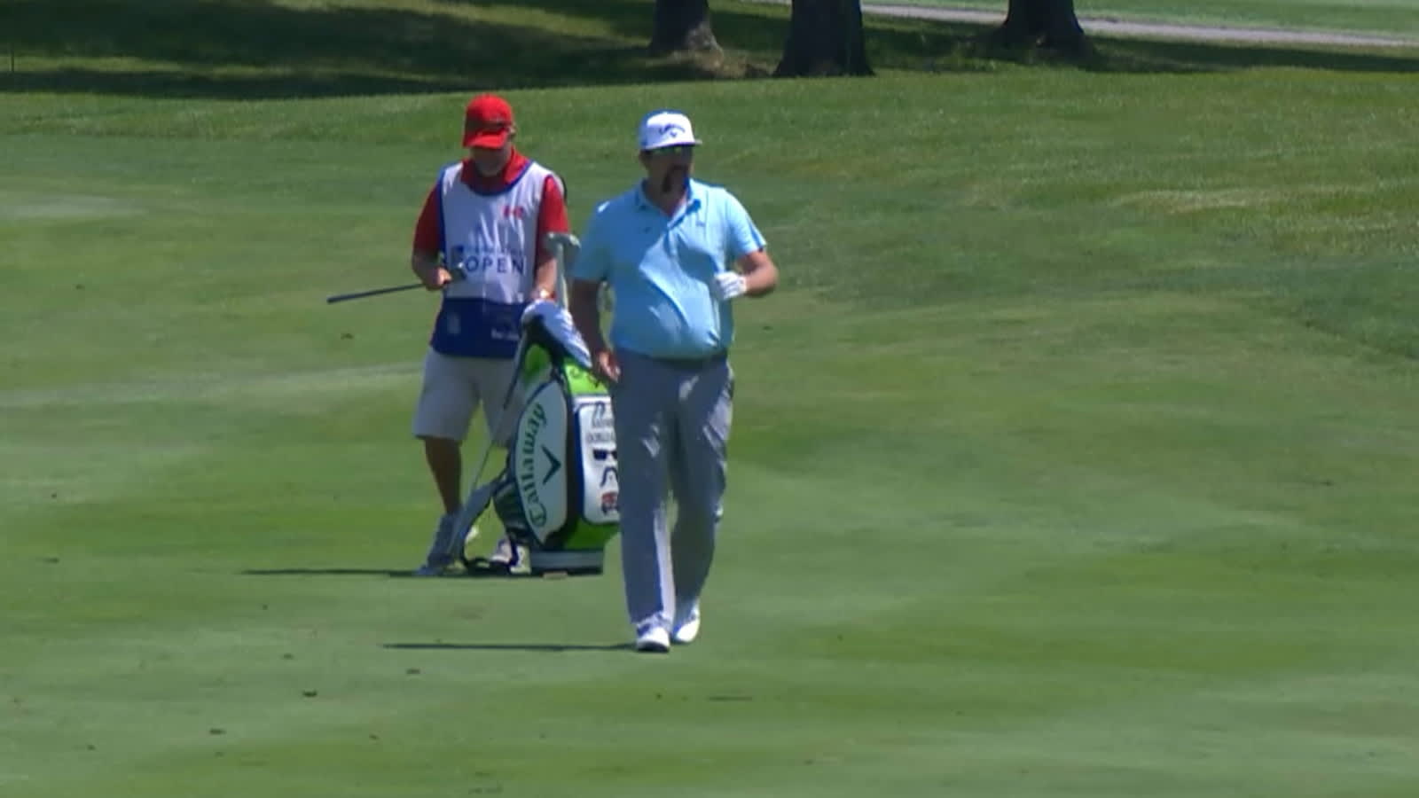 Andres Gonzales fires off an eagle-hole out for Shot of the Day