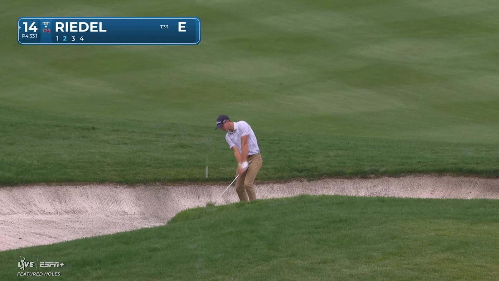 Matthew Riedel makes birdie on No. 14 at THE CJ CUP
