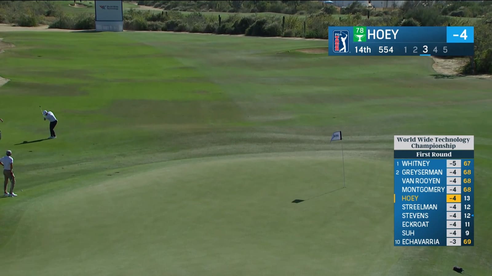 Rico Hoey gets up-and-down for birdie at World Wide Technology