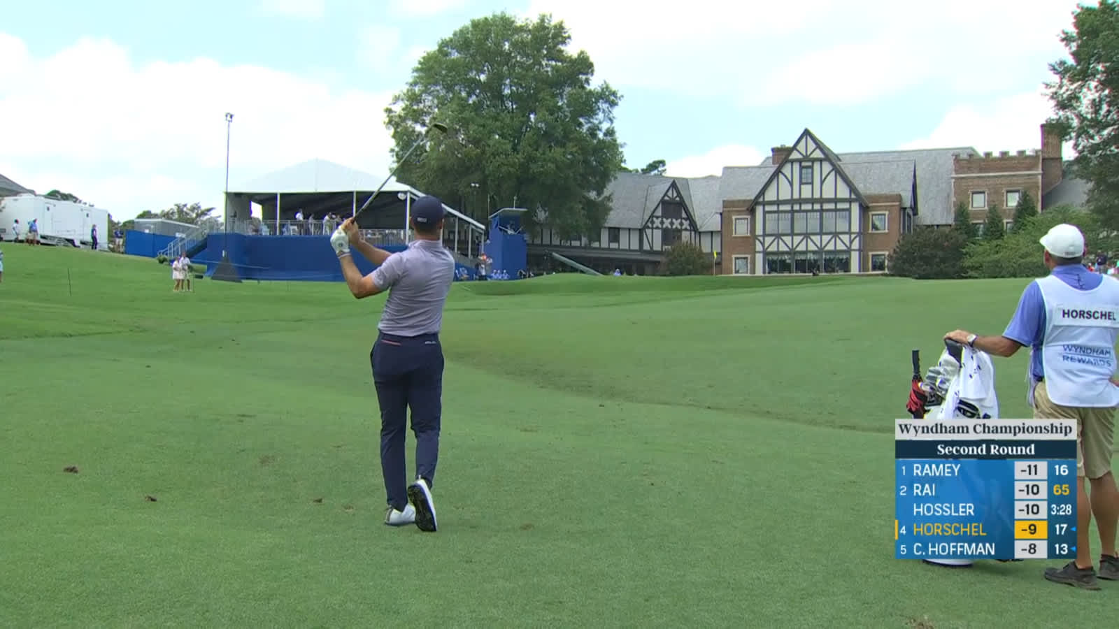 Billy Horschel finishes day with birdie at Wyndham