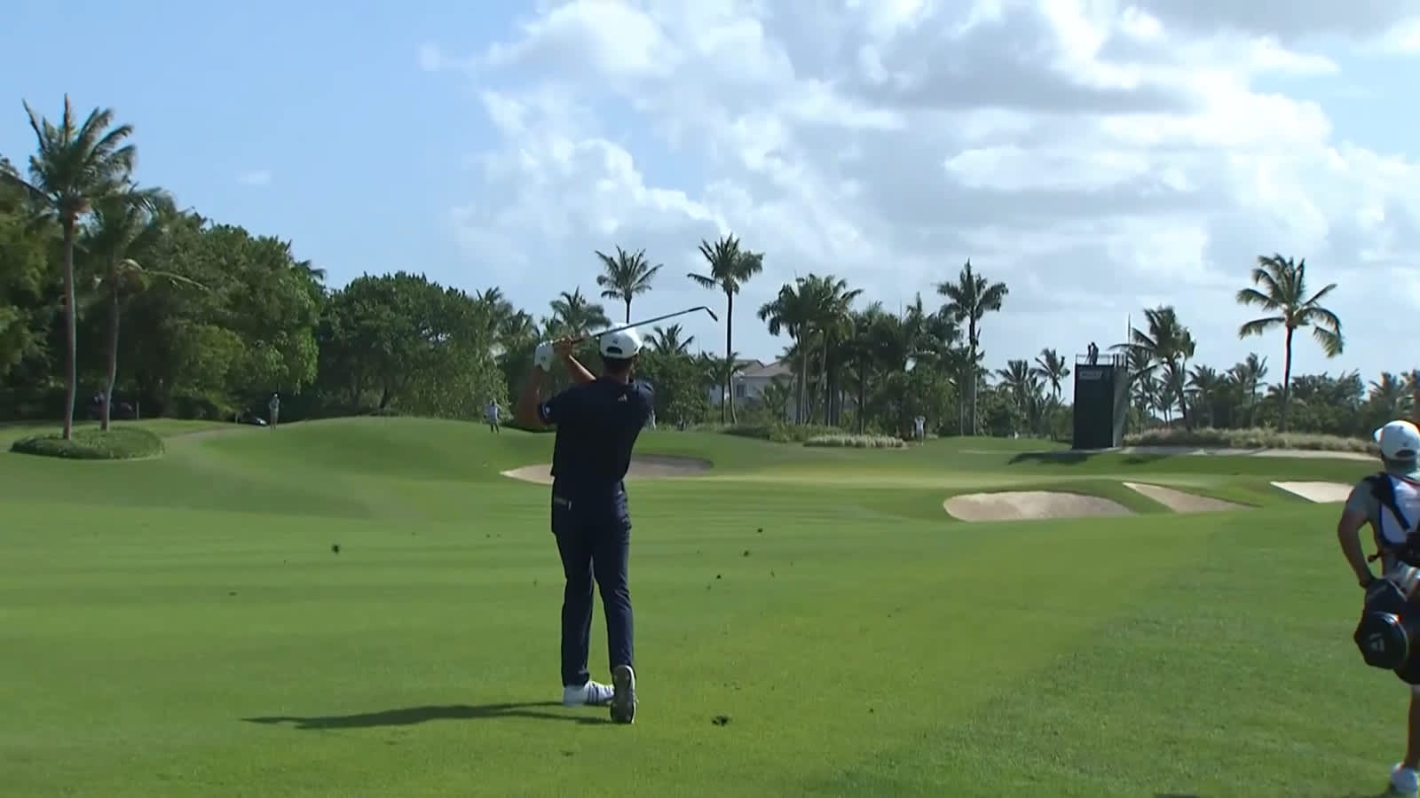 Michael Thorbjornsen nearly jars approach for eagle at Corales Puntacana