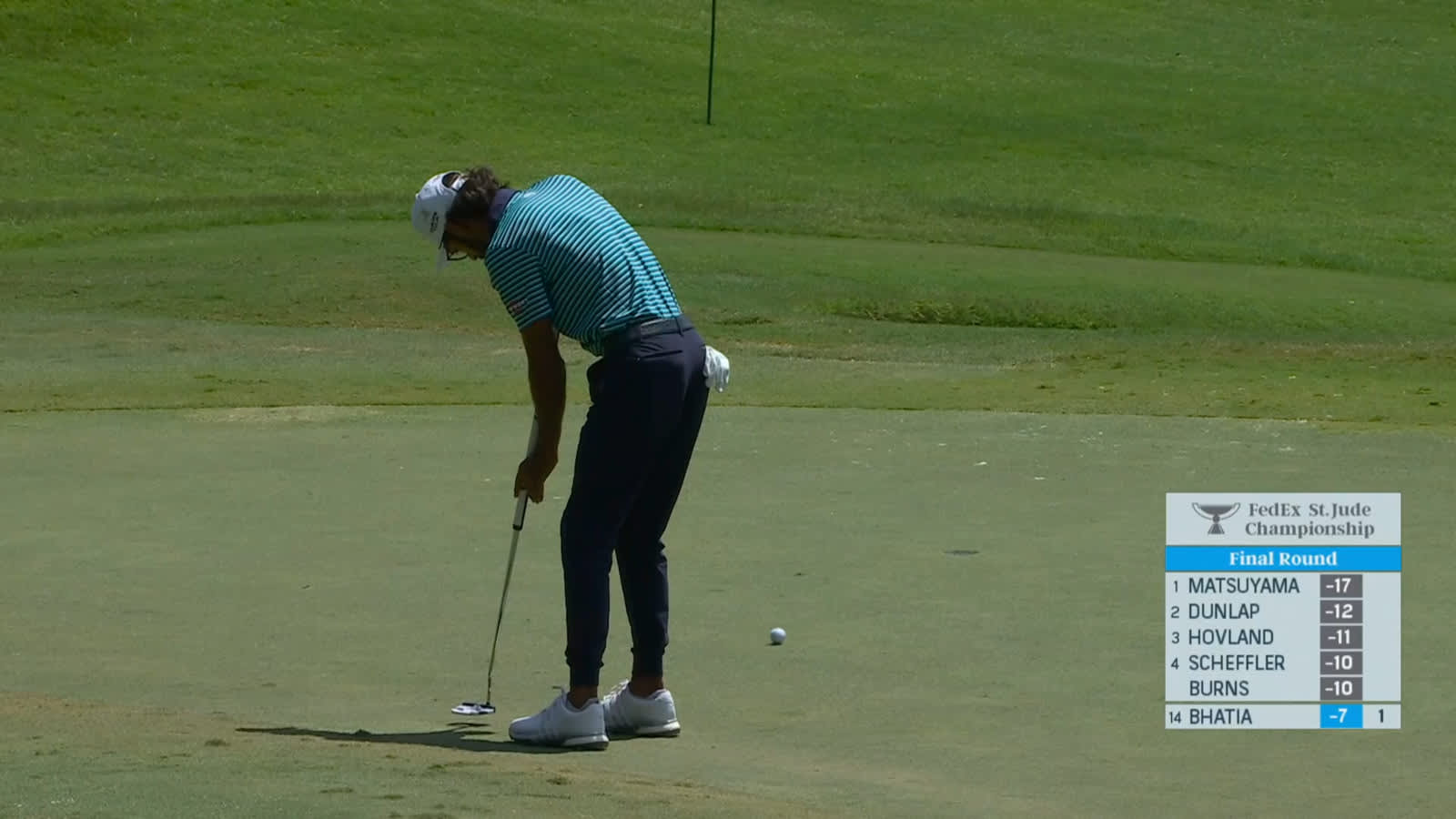 Akshay Bhatia gets the speed right and makes birdie at FedEx St. Jude