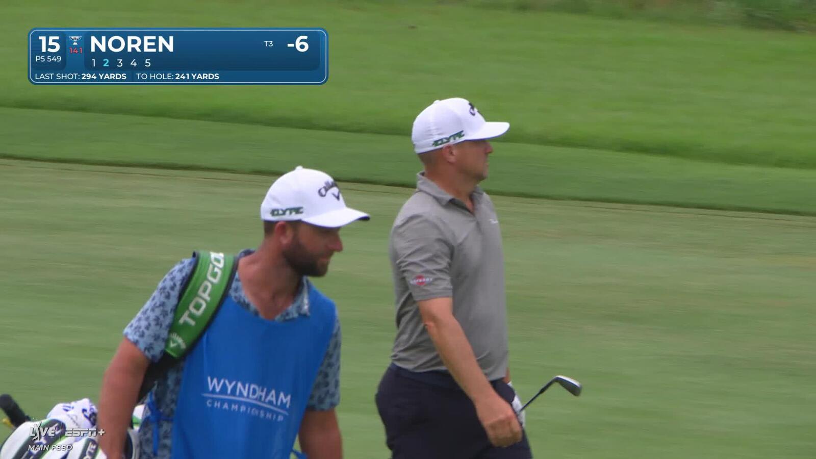 Alex Noren makes birdie on No. 15 at Wyndham