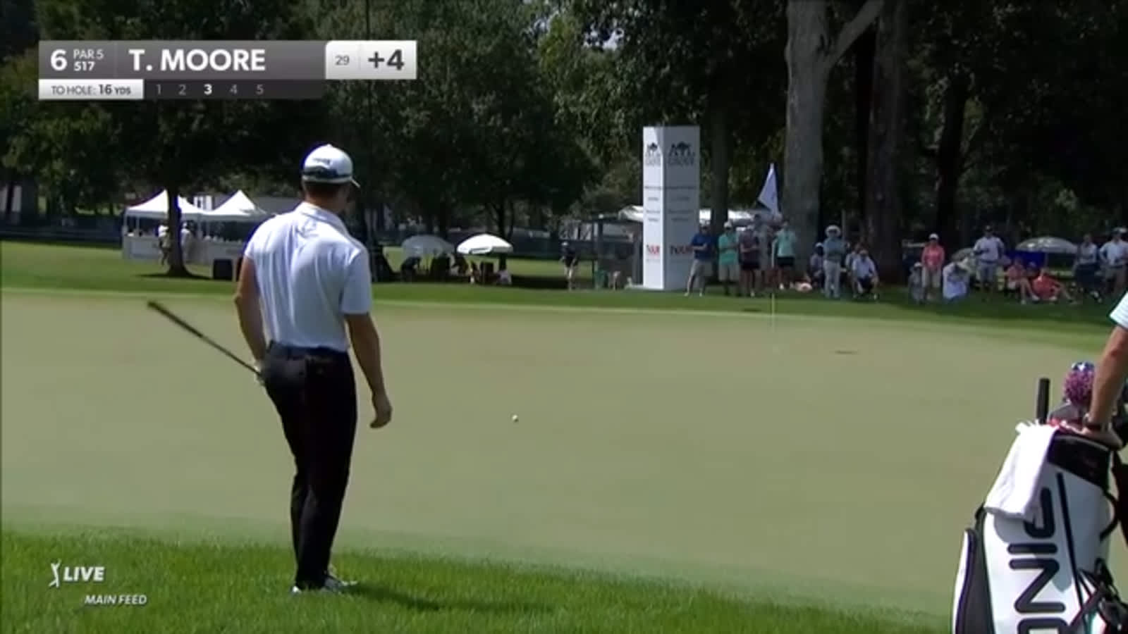 Taylor Moore chips it close to set up birdie at TOUR Championship