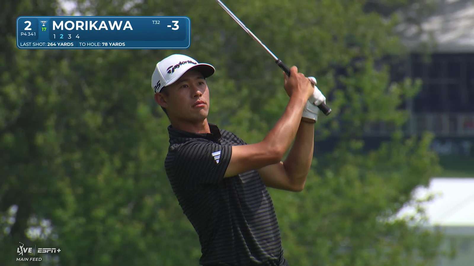 Collin Morikawa makes birdie on No. 2 at Travelers