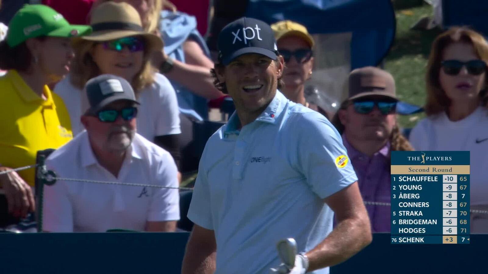 Adam Schenk hits 147-yard tee shot to 6 feet, sets up birdie on No. 17 at THE PLAYERS