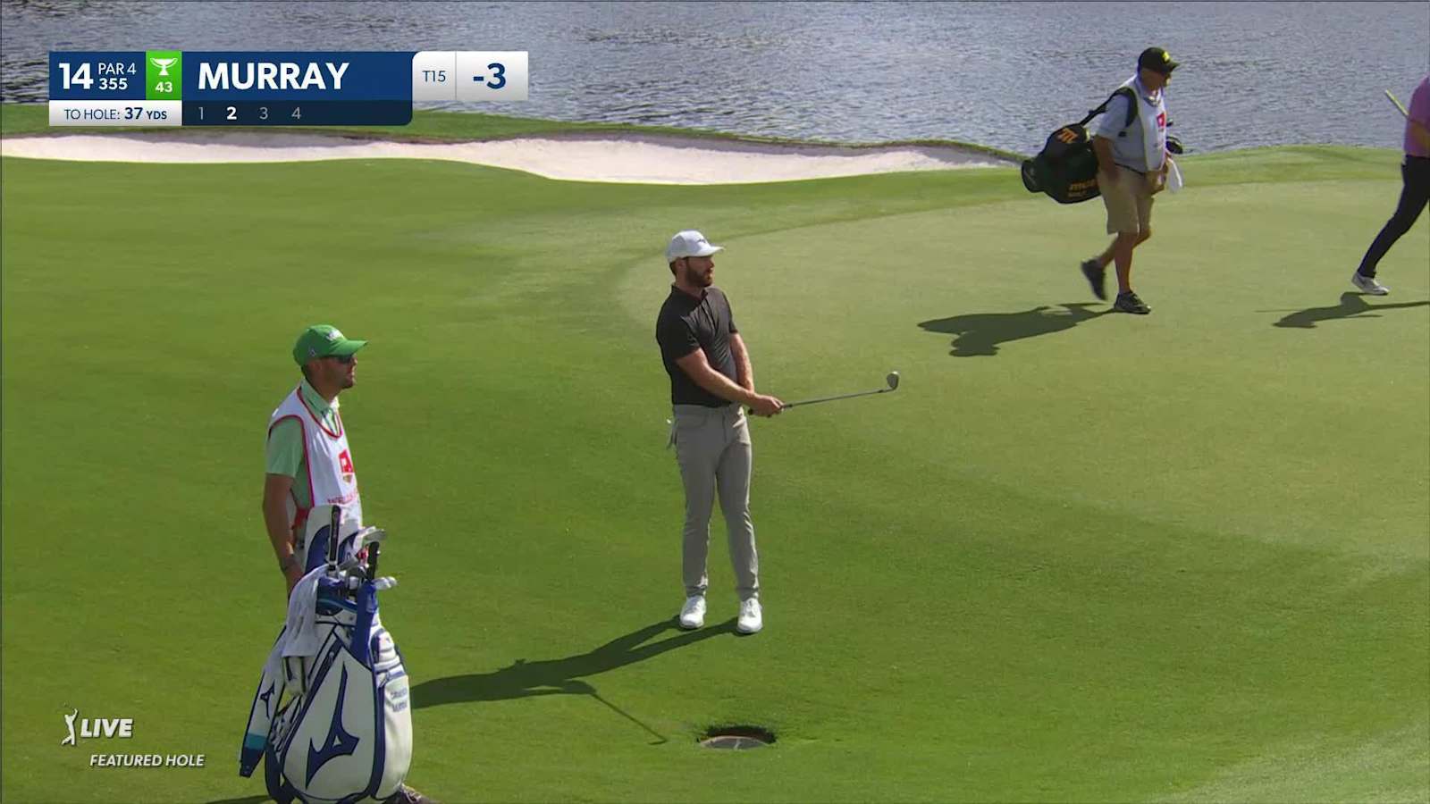 Grayson Murray pitches it close to yield birdie at Wells Fargo