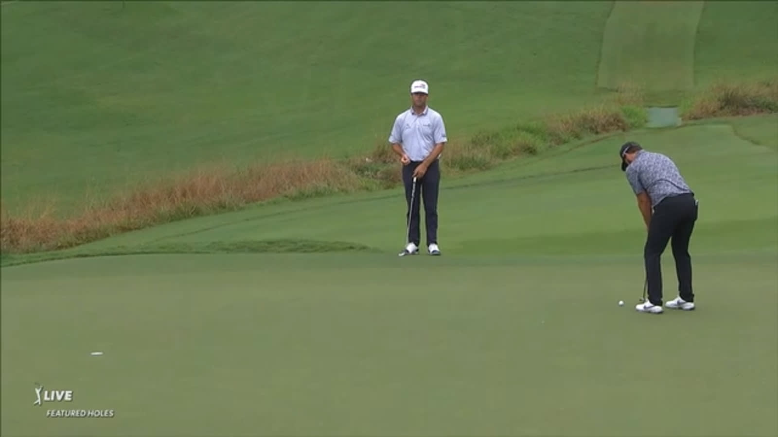 Chad Ramey sinks 17-footer for birdie at Wyndham