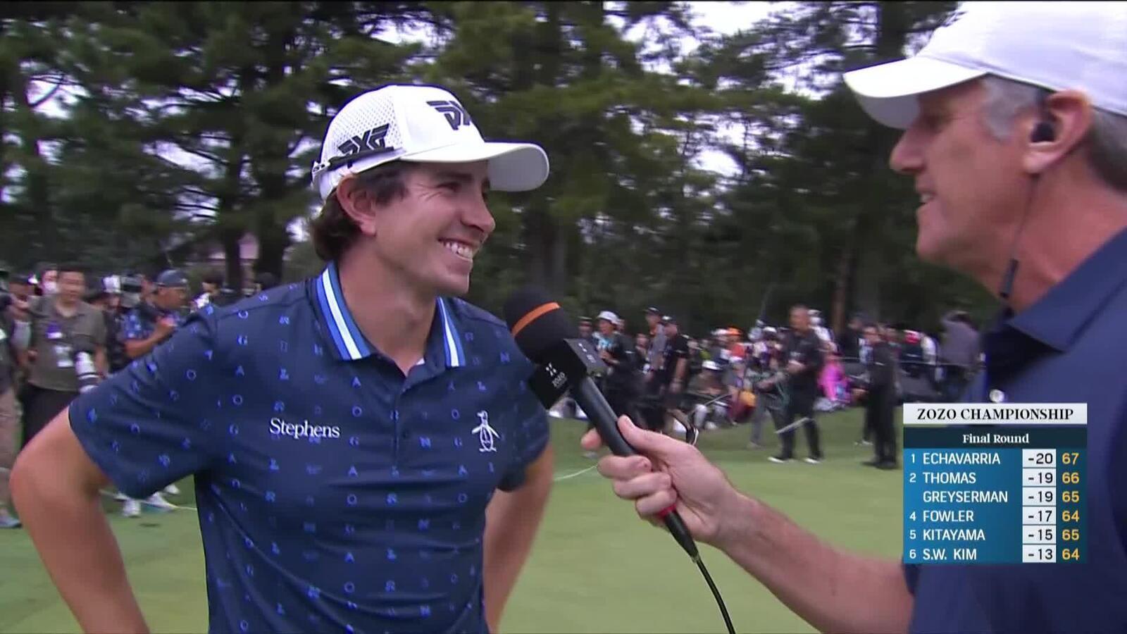 Nico Echavarria’s interview after winning ZOZO