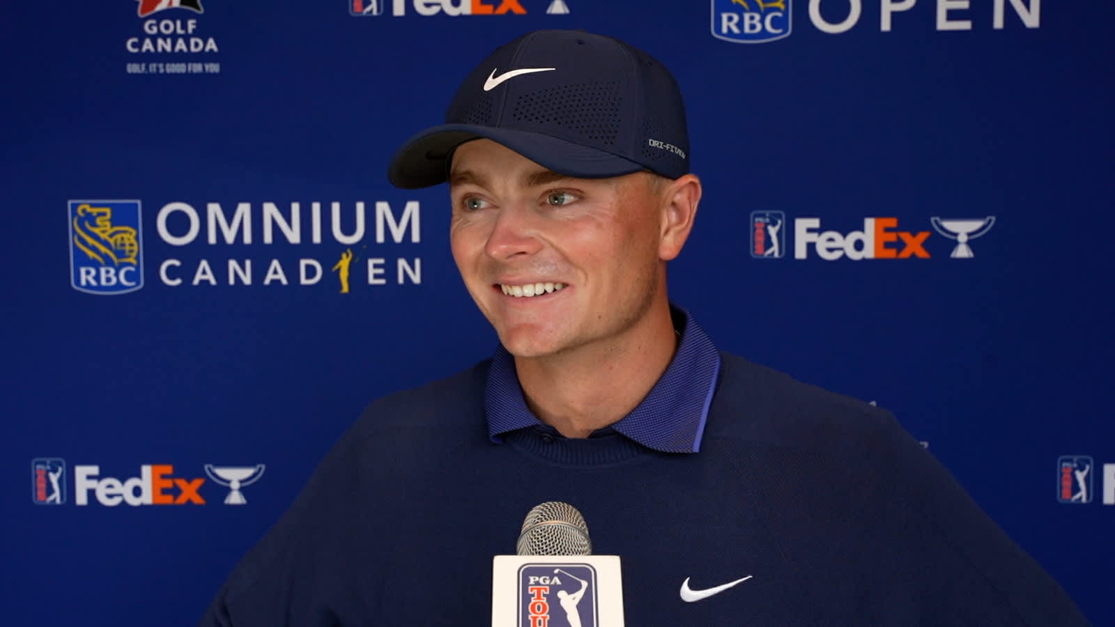 Luke Clanton interview after Round 1 at RBC Canadian